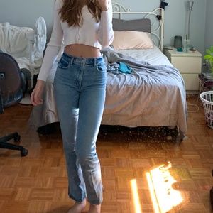 Abercrombie 90s ultra high rise straight jeans
